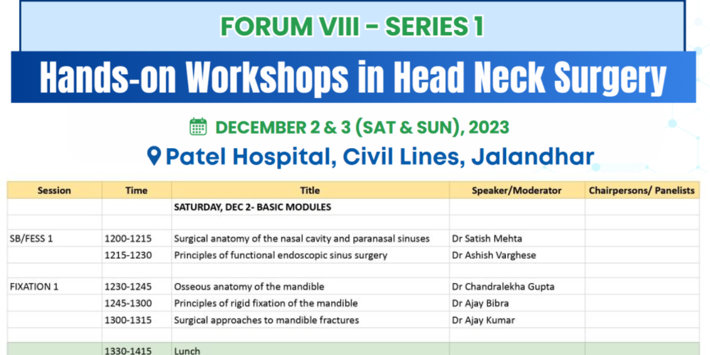 Scientific Program – Hands-on Workshops