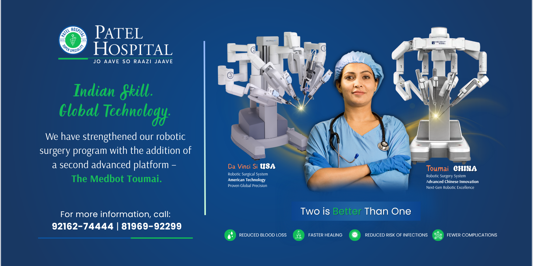 Patel Hospital Strengthens Robotic Surgery Program with Addition of Toumai Surgical Robotic System